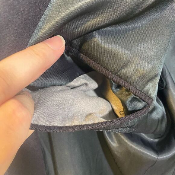 Burberry 100% Cashmere Navy Jacket Size 37 Short - Picture 8 of 10